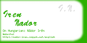 iren nador business card